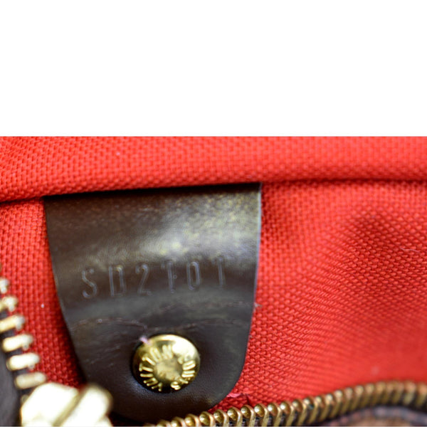 LOUIS VUITTON Speedy 30 Damier Ebene Satchel Bag Brown