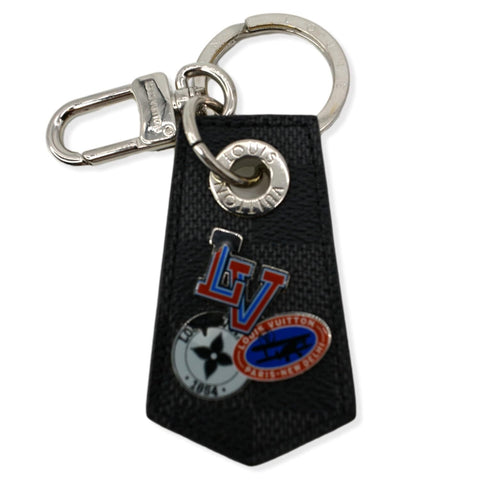 Louis Vuitton Alps Key Holder & Bag Charm Black/Silver