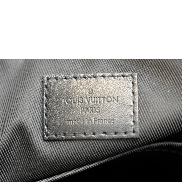 LOUIS VUITTON Trio Monogram Eclipse Messenger Bag Grey