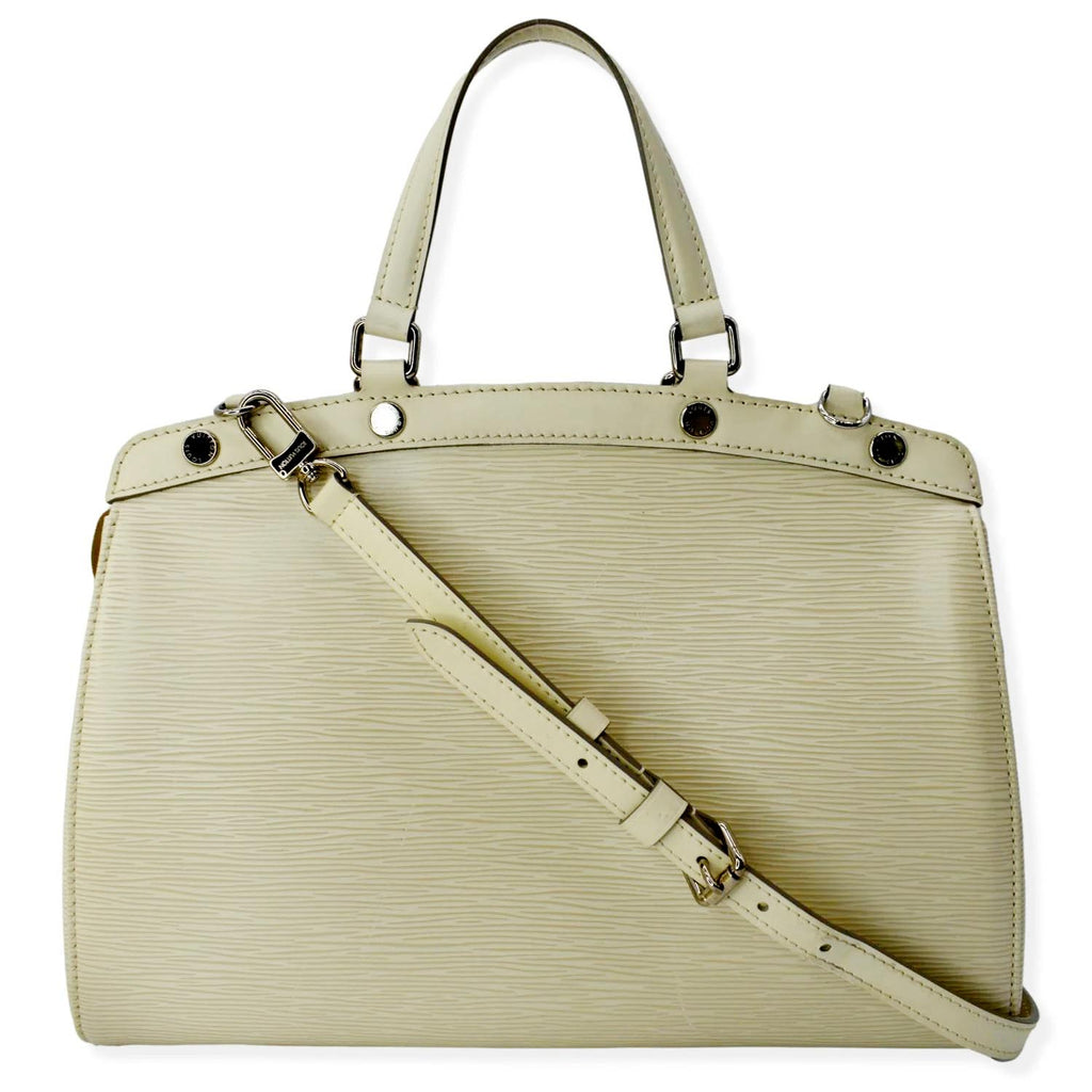 Louis Vuitton Brea MM Epi Leather Satchel Shoulder Bag Ivory