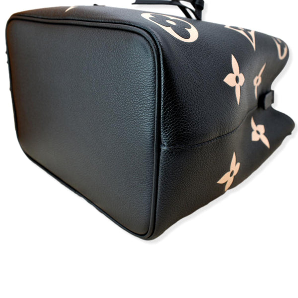 LOUIS VUITTON NeoNoe MM Bicolor Monogram Empreinte Shoulder Bag Black