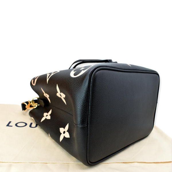 LOUIS VUITTON NeoNoe MM Bicolor Monogram Empreinte Shoulder Bag Black