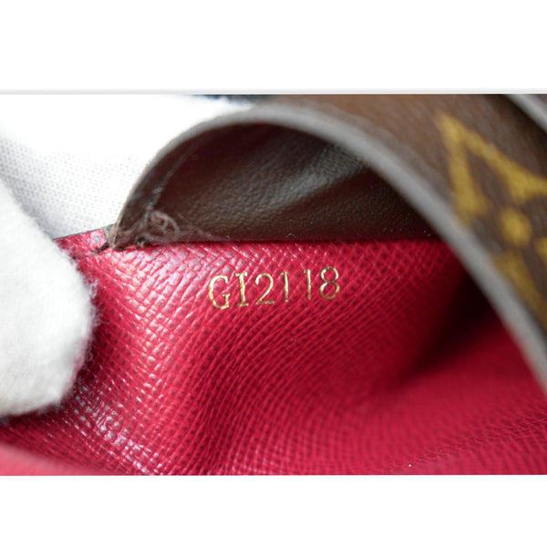 LOUIS VUITTON Josephine Monogram Canvas Wallet Brown