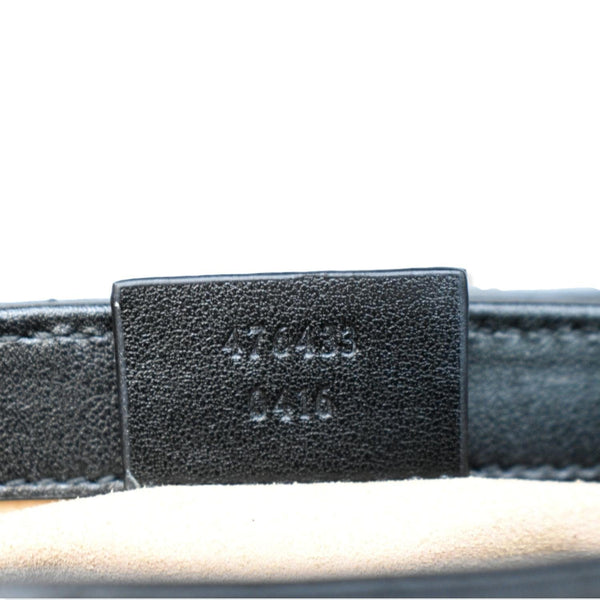 GUCCI GG Marmont Super Mini Leather Crossbody Bag Black 476433