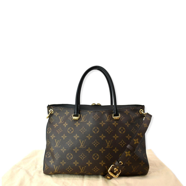 LOUIS VUITTON Pallas Monogram Canvas Shoulder Bag Brown