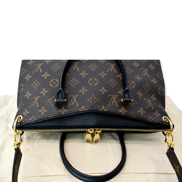 LOUIS VUITTON Pallas Monogram Canvas Shoulder Bag Brown