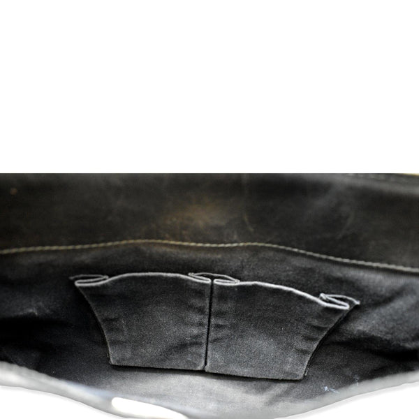 DOLCE & GABBANA Miss Sicily Leopard Print Leather Shoulder Bag Black