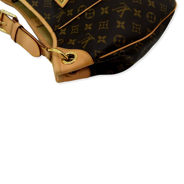 LOUIS VUITTON Galliera PM Monogram Canvas Shoulder Bag Brown