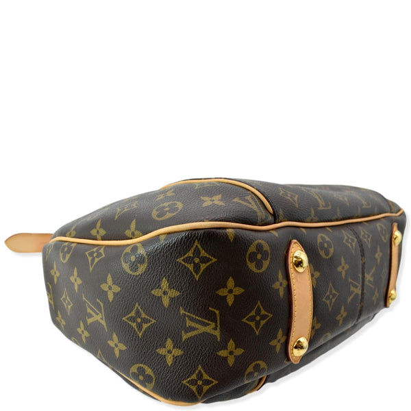 LOUIS VUITTON Galliera PM Monogram Canvas Shoulder Bag Brown