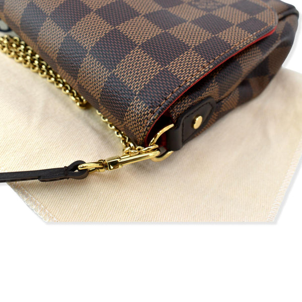 LOUIS VUITTON Favorite MM Damier Ebene Crossbody Bag Brown
