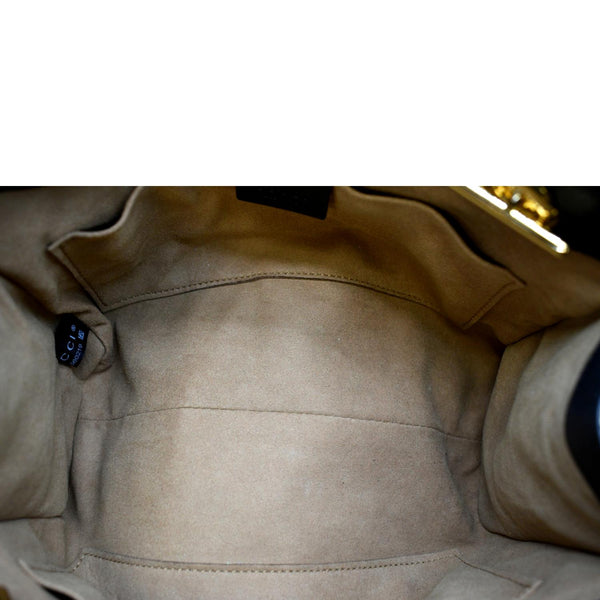 GUCCI Padlock Small GG Supreme Canvas Shoulder Bag Beige/Ebony 498156