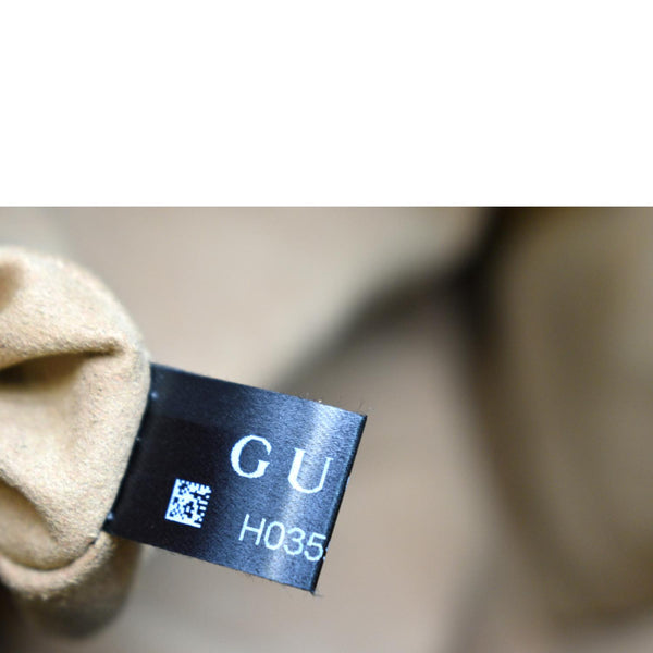 GUCCI Padlock Small GG Supreme Canvas Shoulder Bag Beige/Ebony 498156