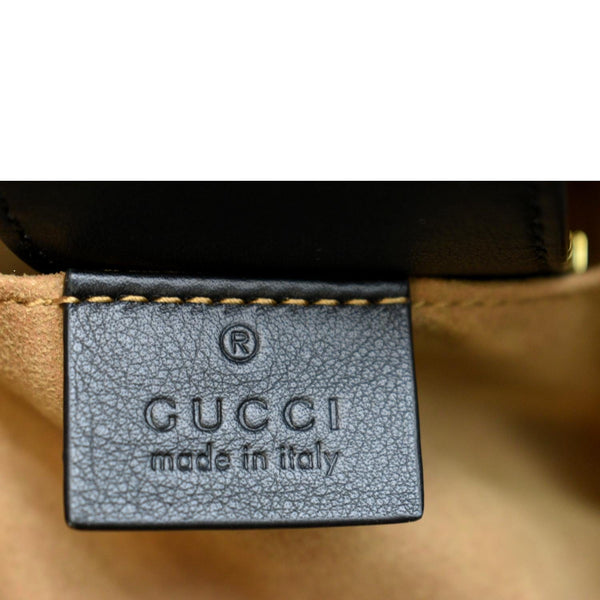 GUCCI Padlock Small GG Supreme Canvas Shoulder Bag Beige/Ebony 498156