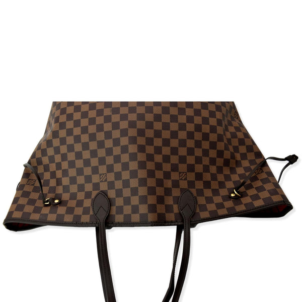 LOUIS VUITTON Neverfull GM Damier Ebene Tote Bag Brown