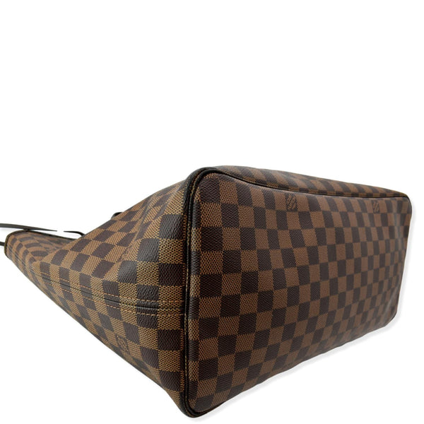 LOUIS VUITTON Neverfull GM Damier Ebene Tote Bag Brown