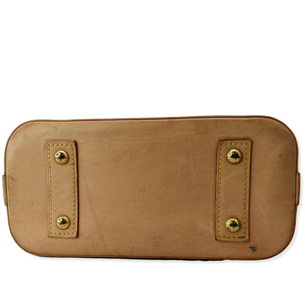 LOUIS VUITTON Alma BB Monogram Canvas Satchel Crossbody Bag Brown