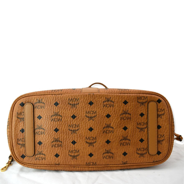 MCM Reversible Liz Medium Visetos Canvas Tote Bag Cognac