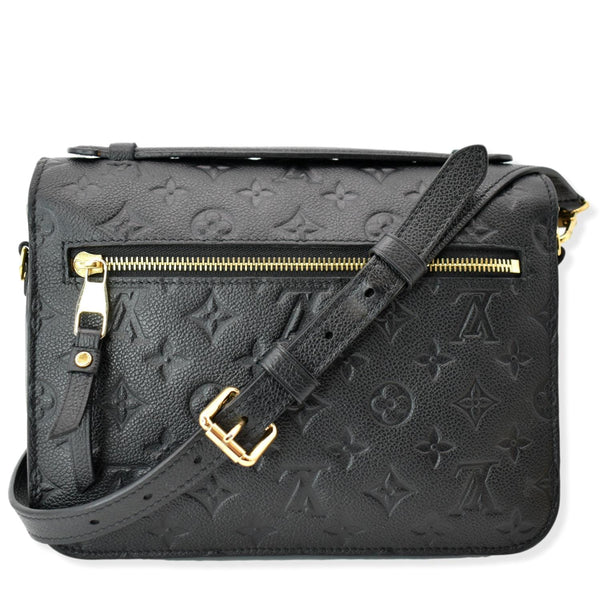 LOUIS VUITTON Metis Pochette Empreinte Leather Crossbody Bag Black SD2270