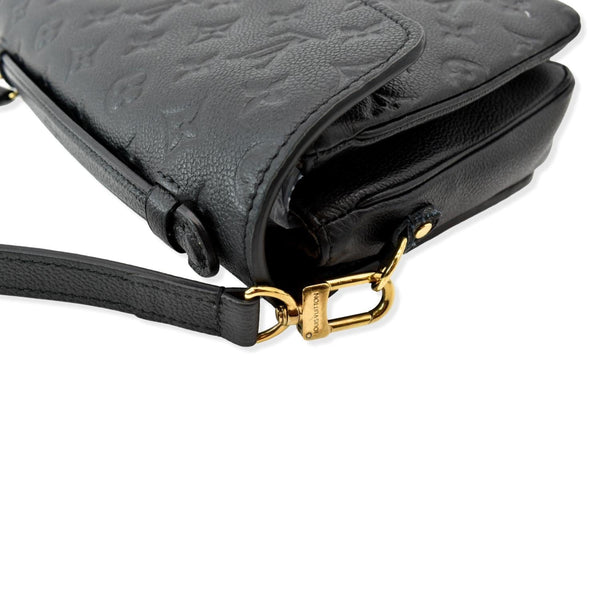 LOUIS VUITTON Metis Pochette Empreinte Leather Crossbody Bag Black SD2270