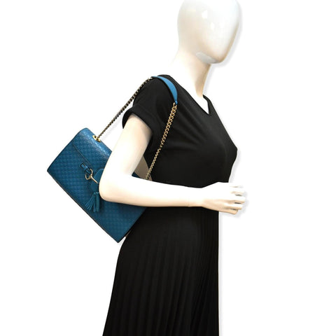 Gucci Emily Medium GG Guccissima Leather Chain Bag | DDH