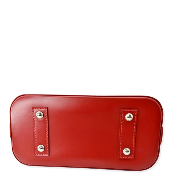 LOUIS VUITTON Alma BB Epi Leather Satchel Crossbody Bag Red