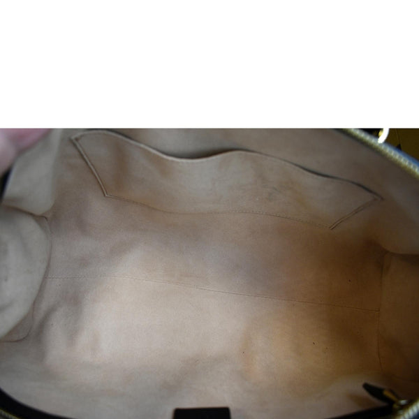 GUCCI Ophidia GG Suede Web Top Handle Shoulder Bag Black 524532