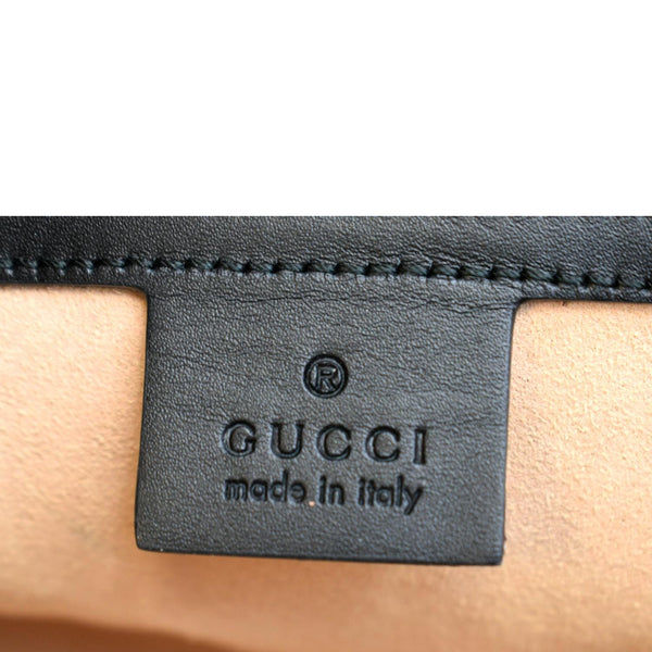 GUCCI Ophidia GG Suede Web Top Handle Shoulder Bag Black 524532