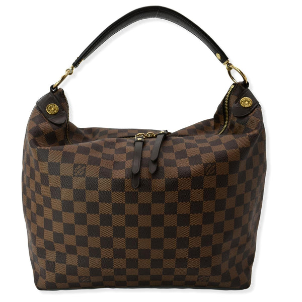 LOUIS VUITTON Duomo Hobo Damier Ebene Hobo Bag Brown