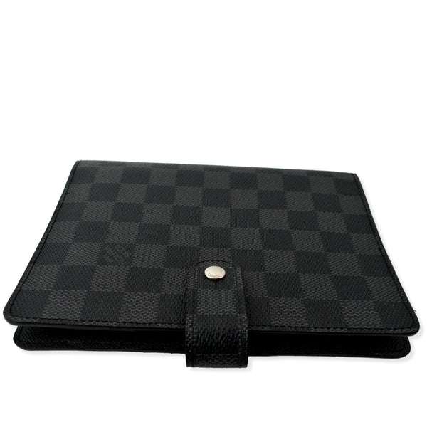 LOUIS VUITTON Damier Graphite Agenda MM Wallet Black