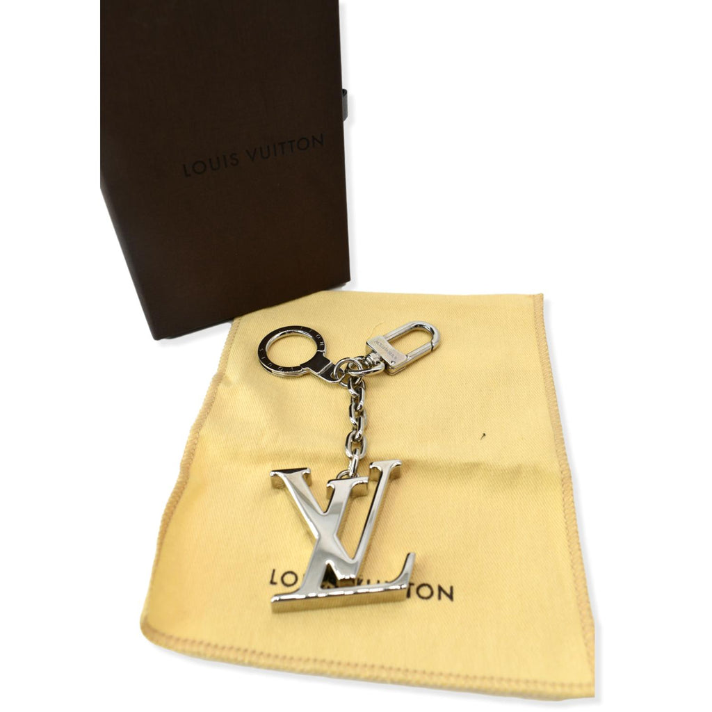 Louis Vuitton Key Holder LV Initials Silver in Polished Silver