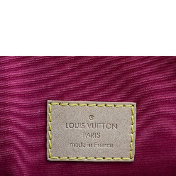 LOUIS VUITTON Alma GM Monogram Vernis Leather Satchel Bag Pink