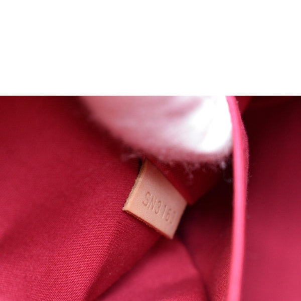 LOUIS VUITTON Alma GM Monogram Vernis Leather Satchel Bag Pink