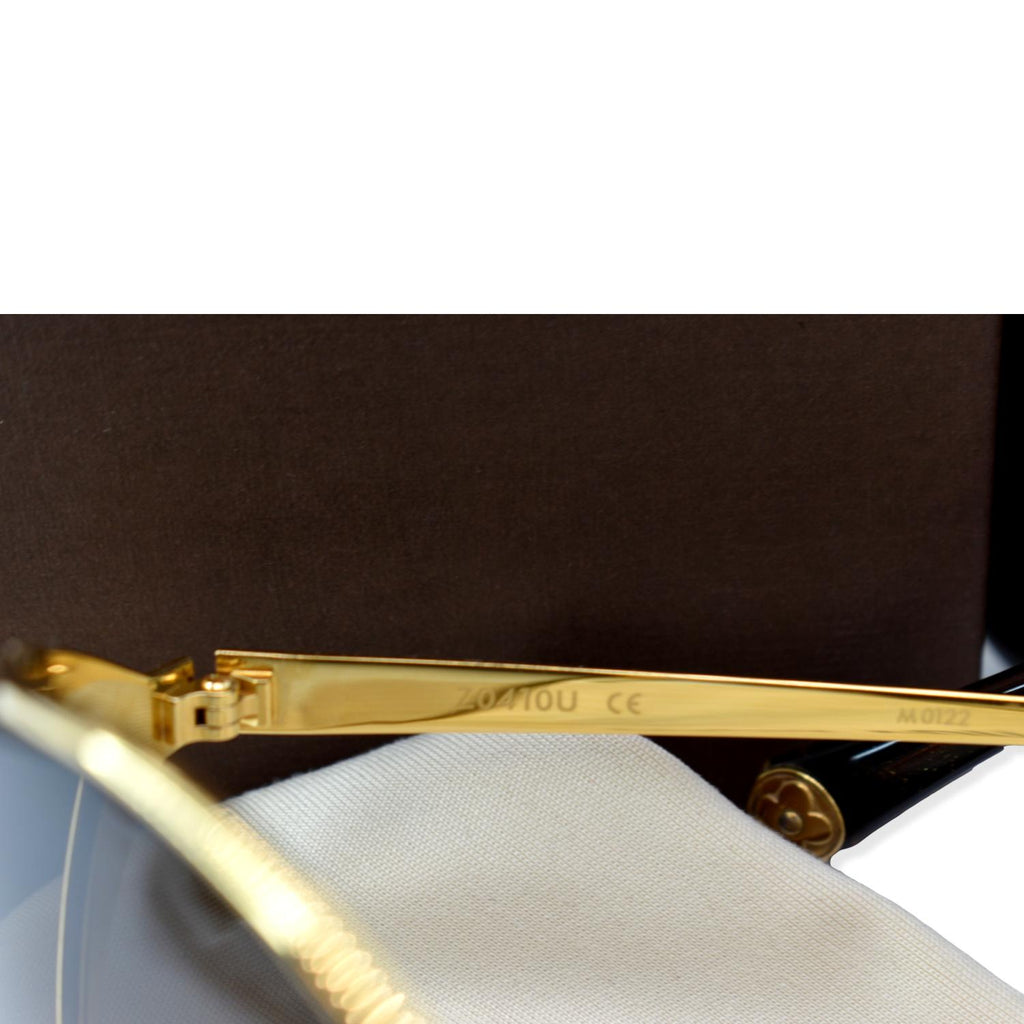 LOUIS VUITTON Laurel Sunglasses Z0410U Brown Glitter display picture 1