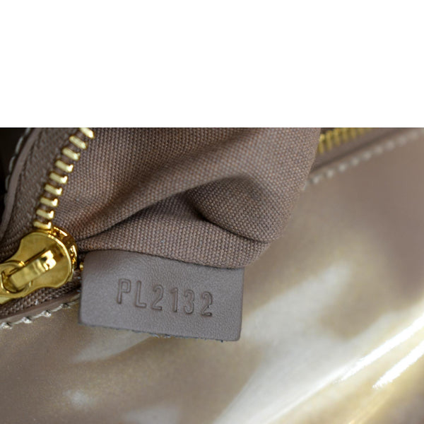 LOUIS VUITTON Sobe Pochette Vernis Leather Clutch Bag Bronze