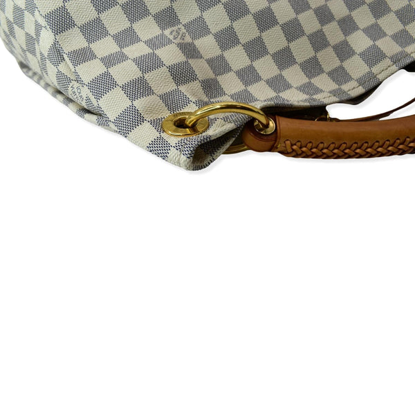 LOUIS VUITTON Artsy GM Damier Azur Shoulder Bag White