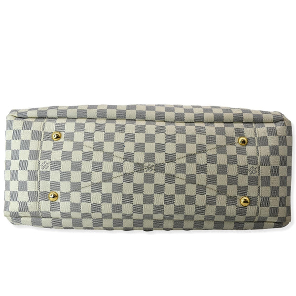 LOUIS VUITTON Artsy GM Damier Azur Shoulder Bag White