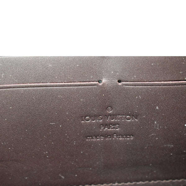 LOUIS VUITTON Monogram Vernis Zippy Wallet Amarante