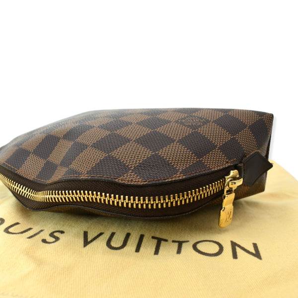 LOUIS VUITTON Damier Ebene Cosmetic Pouch Brown
