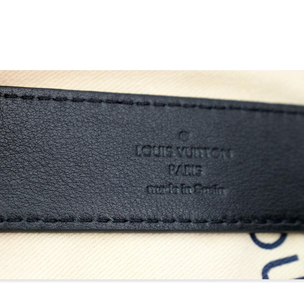 LOUIS VUITTON Twist Epi Leather Belt Black 90/36