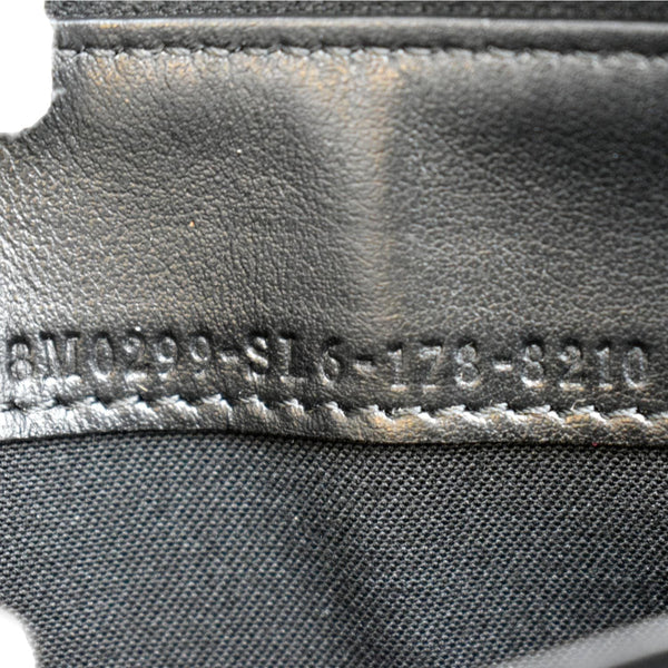 FENDI Century Hypnoteyes Continental Vitello Leather Zip Around Wallet Black