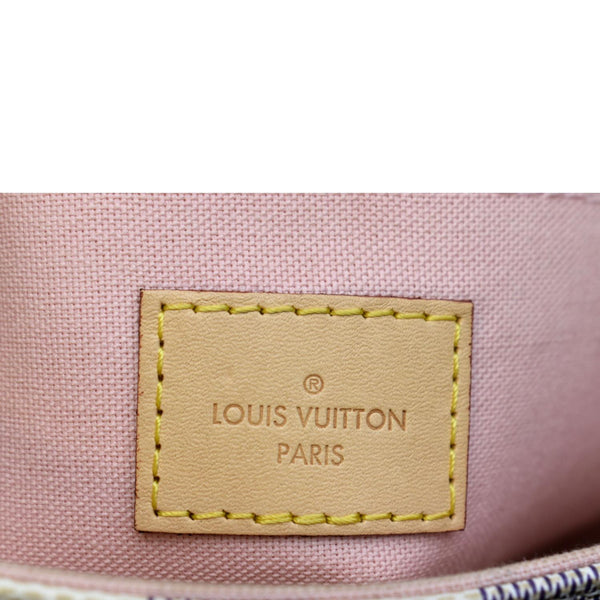 LOUIS VUITTON Croisette Damier Azur Satchel Crossbody Bag White