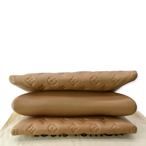 LOUIS VUITTON Coussin PM Monogram Embossed Shoulder Bag Camel