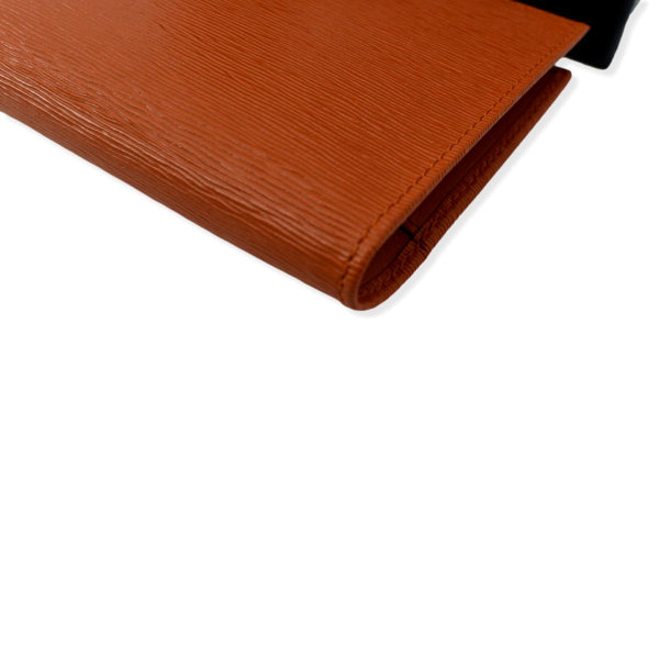 PRADA Vitello Move Bifold Leather Compact Wallet Papaya