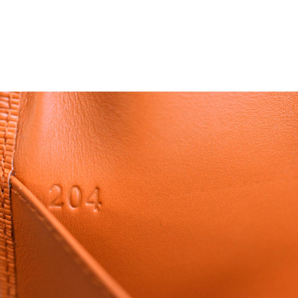 PRADA Vitello Move Bifold Leather Compact Wallet Papaya