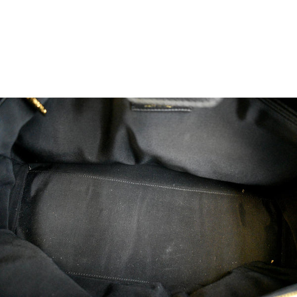 CHANEL Cerf Executive Leather Shopper Tote Bag Black