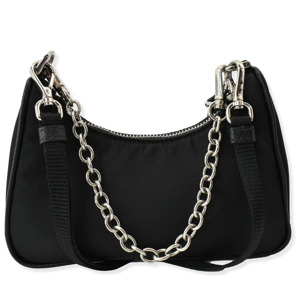 PRADA Re-Edition Mini Nylon Shoulder Bag Black