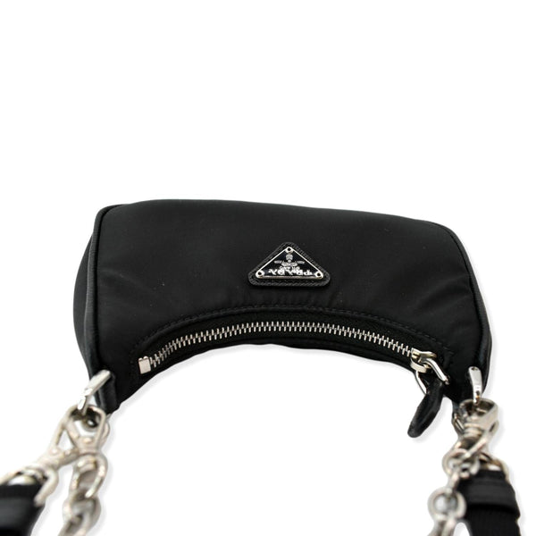 PRADA Re-Edition Mini Nylon Shoulder Bag Black