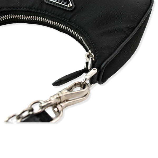PRADA Re-Edition Mini Nylon Shoulder Bag Black