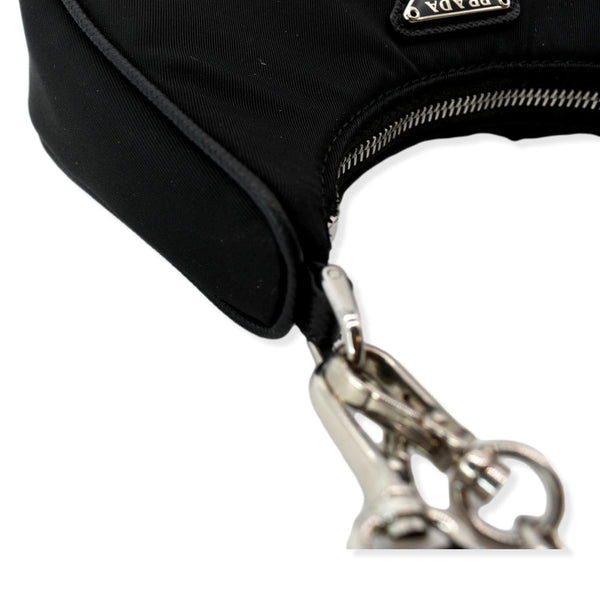 PRADA Re-Edition Mini Nylon Shoulder Bag Black