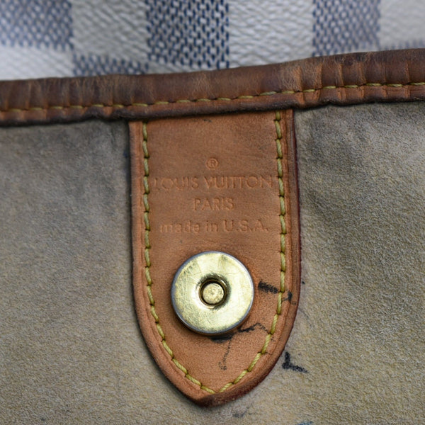 LOUIS VUITTON  Galliera PM Damier Azur Shoulder Tote Bag White